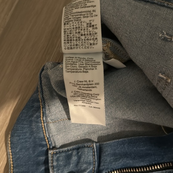 J. Crew Wide Leg Crop Blue Jeans - Picture 8 of 11